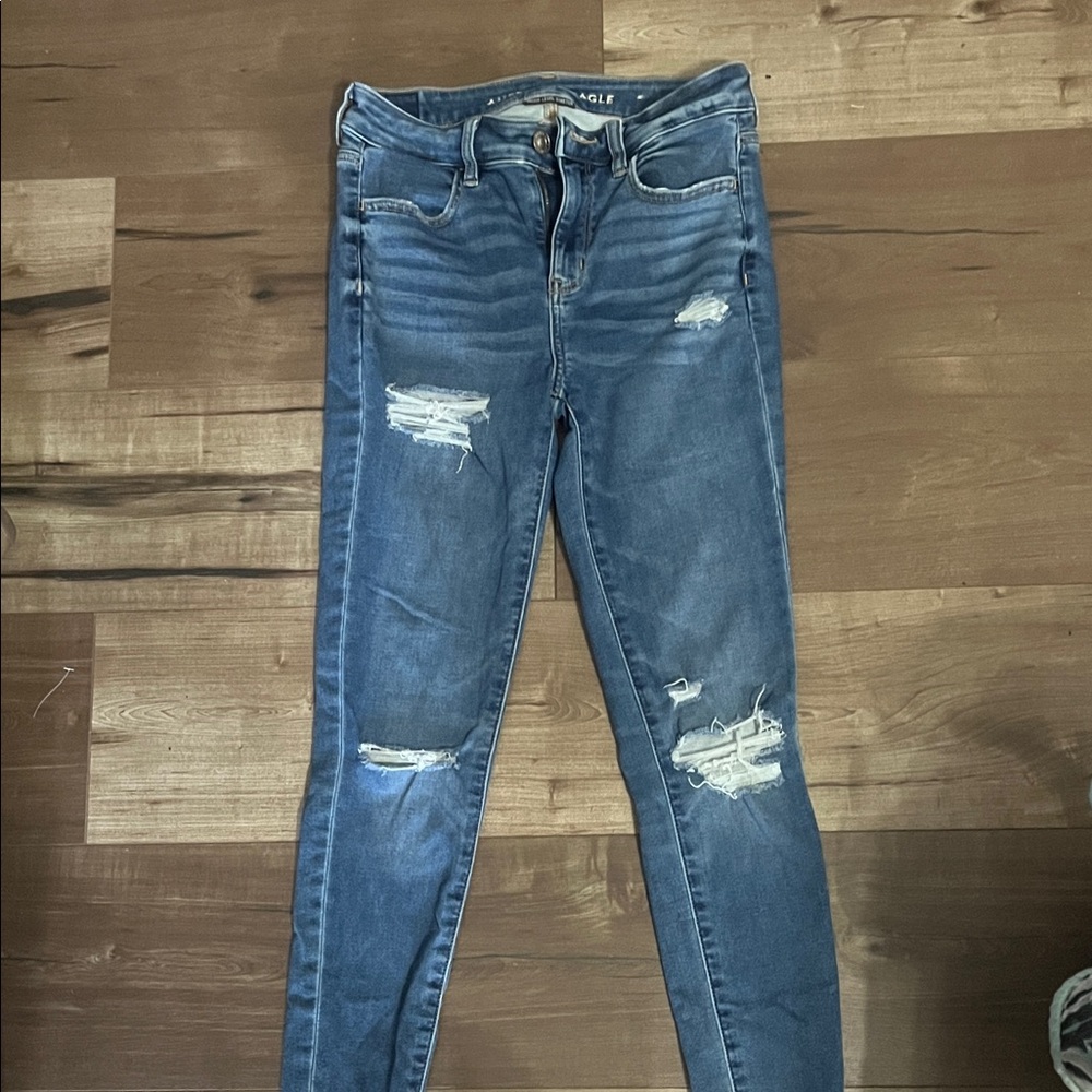 American Eagle Outfitters Distressed Denim Skinny Jeans